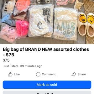 SHEIN and Temu BRAND NEW bag of assorted clothes